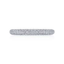 Platinum Founder's Collection Triple Row Pavé Wedding Band