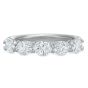 PLATINUM GRAND AIRE EAST WEST 5 OVAL DIAMOND BAND