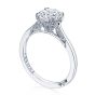 Platinum Simply Tacori Round Solitaire Engagement Ring