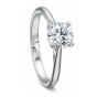 18KW NEW AIRE SOLITAIRE ENGAGEMENT RING